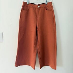 Patrizia Luca Rust Wide Leg Pants